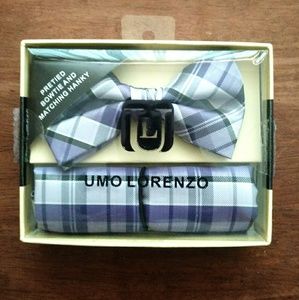 Umo Lorenzo Bow Tie and Hanky Set